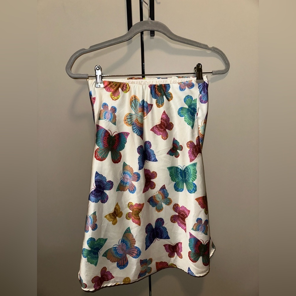 Show Me Your MuMu Revolve Multicolor Strapless Dress Size Small - Picture 9 of 11
